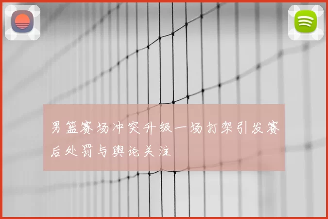 男篮赛场冲突升级一场打架引发赛后处罚与舆论关注