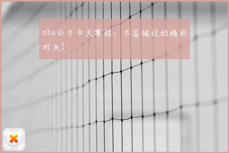 nba公牛今天赛程，不容错过的精彩对决！