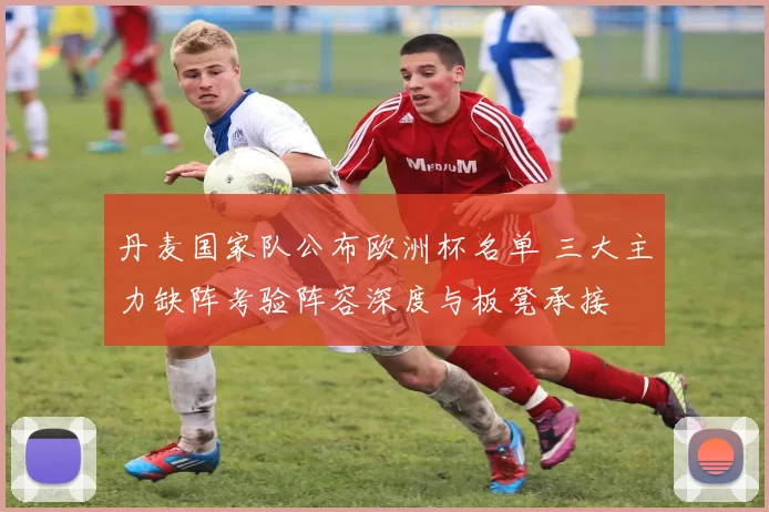 丹麦国家队公布欧洲杯名单 三大主力缺阵考验阵容深度与板凳承接